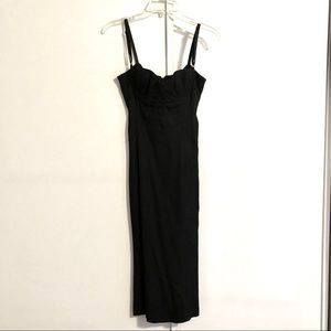 D&G Black Midi Dress with Spaghetti Straps